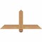 Ekena Millwork Eugene Smooth Timber Gable Bracket, Western Red Cedar, 36"W x 16"H x 3 1/2"D x 3 1/2"F, 11/12 Pitch GBW036X16X0404EUG00SWR - alternate 1